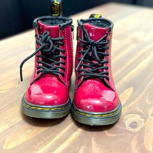 Dr. Martens, red toddler boots! Great condition!